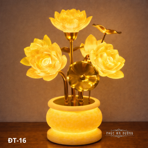 đèn thờ hoa sen 5 bông