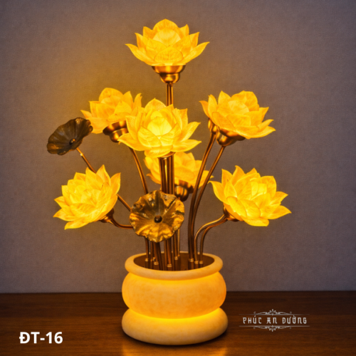 đèn thờ hoa sen 7 bông